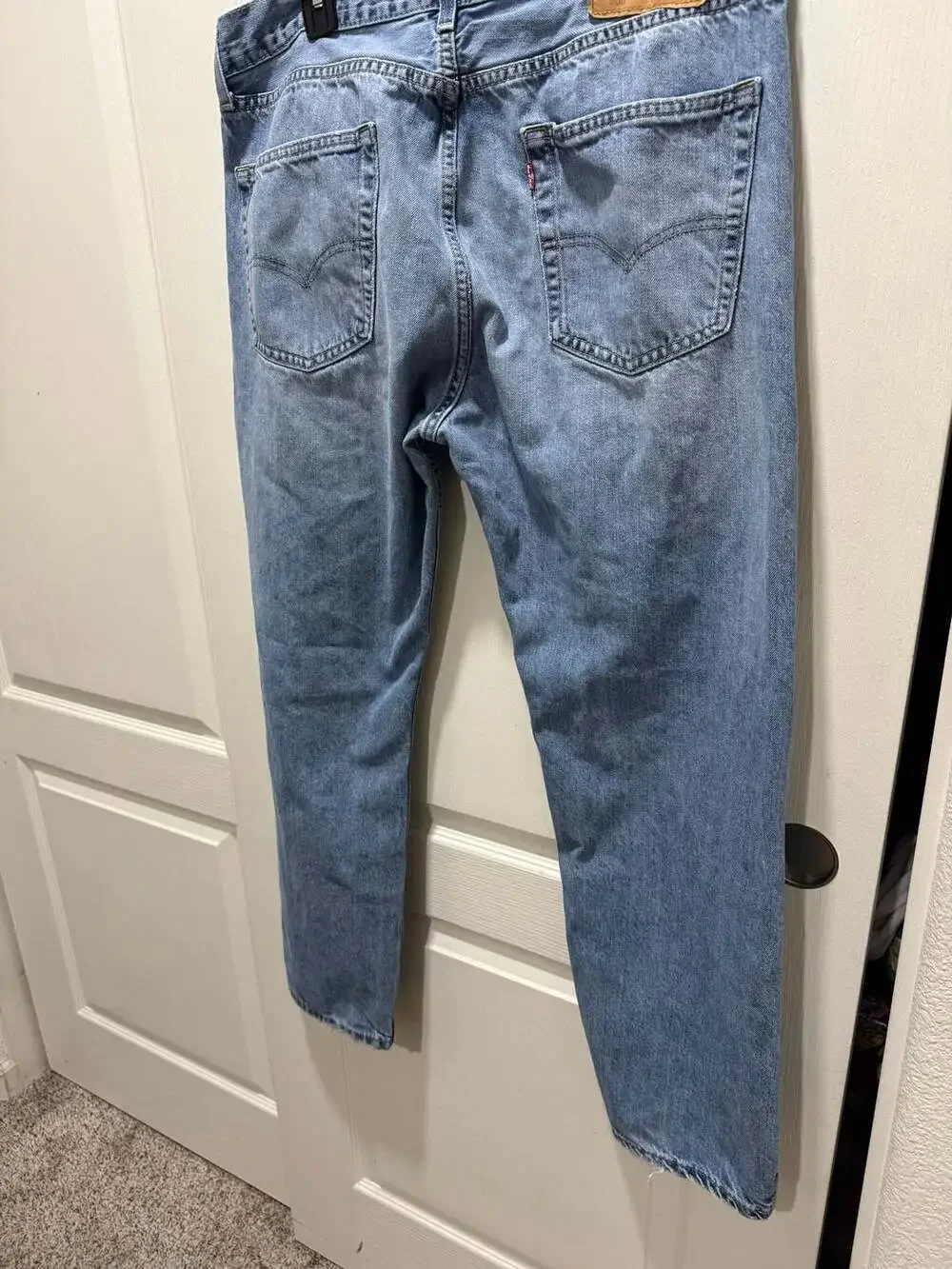 Levi's 505 Regular Fit Straight Leg Jeans Men's 36x30 Medium Wash Denim